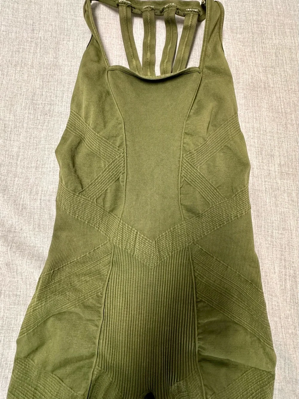 FP Movement Good Karma Olive Onesie Sz XS/S